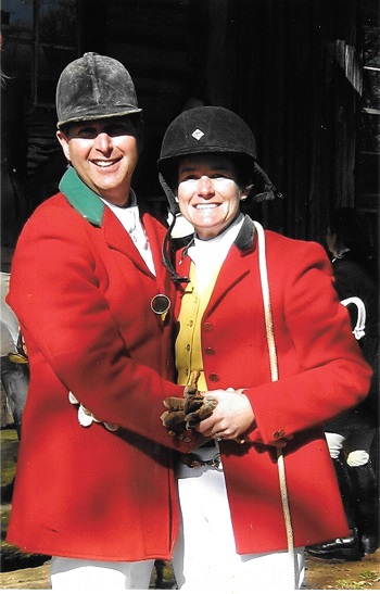 Boo and CharlesMontgomery are a fox hunting team
