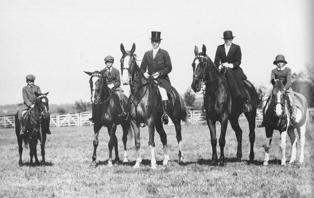 saltonstall family fox hunting.1930.norfolk