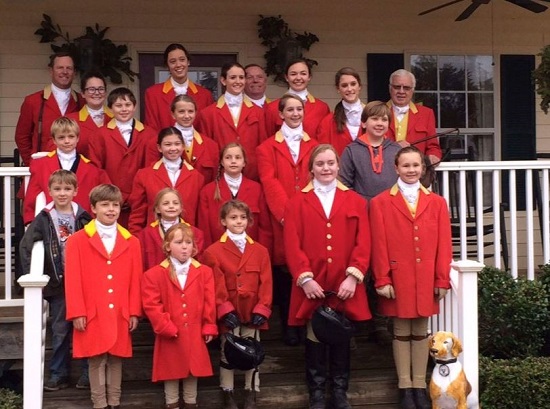 masters and junior fox hunters at Belle Meade Hunt opening meet