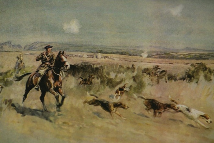 lionel edwards.hunting on the salonica front